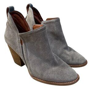 Jeffrey Campbell Rosalee Bootie Grey Size 8 Block Stacked Heel Boot